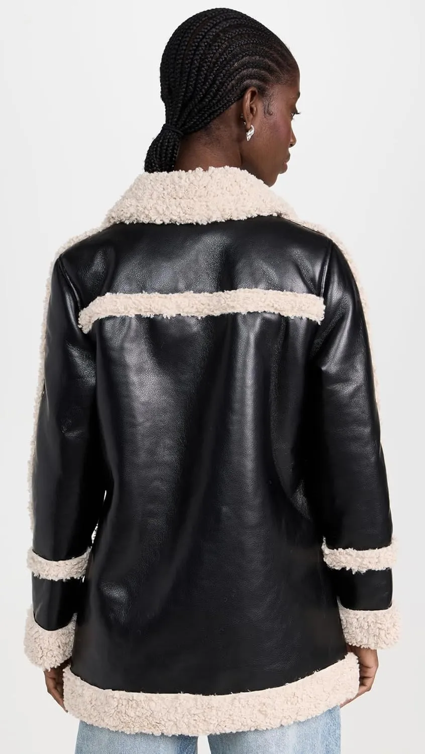 Avec Les Filles Women's Faux Shearling Jacket