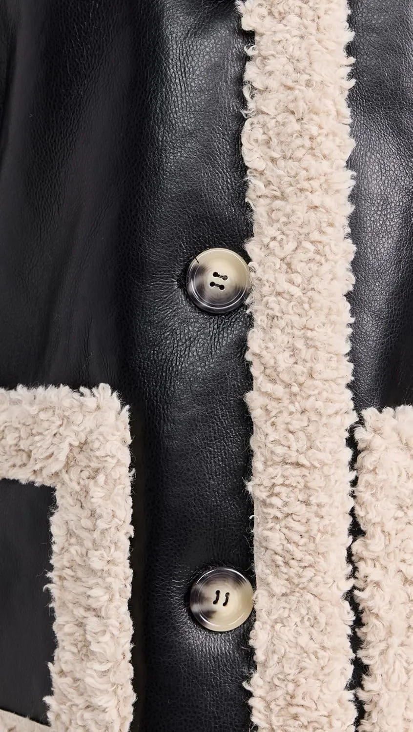 Avec Les Filles Women's Faux Shearling Jacket