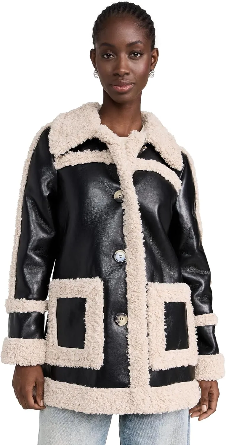 Avec Les Filles Women's Faux Shearling Jacket