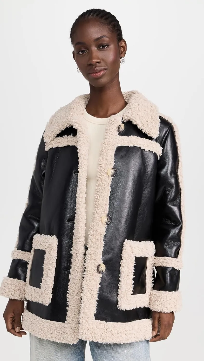 Avec Les Filles Women's Faux Shearling Jacket
