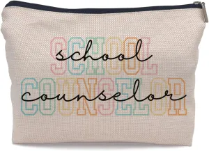 Ayxvt Counselor Gifts Makeup Bags, Counselor Gifts for Women Cosmetic Bag, Guidance Counselor Gifts Makeup Pouch, Gifts for Counselors Zipper Pouch