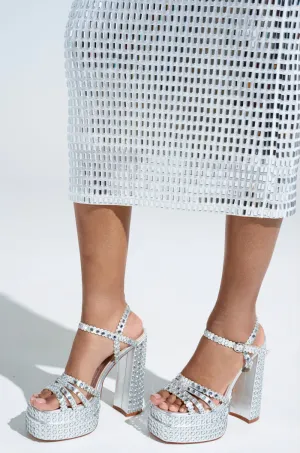 AZALEA WANG BIRCH SILVER EMBELLISHED SANDAL