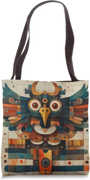 Aztec Mythical Western Southern Country Native Tote Bag