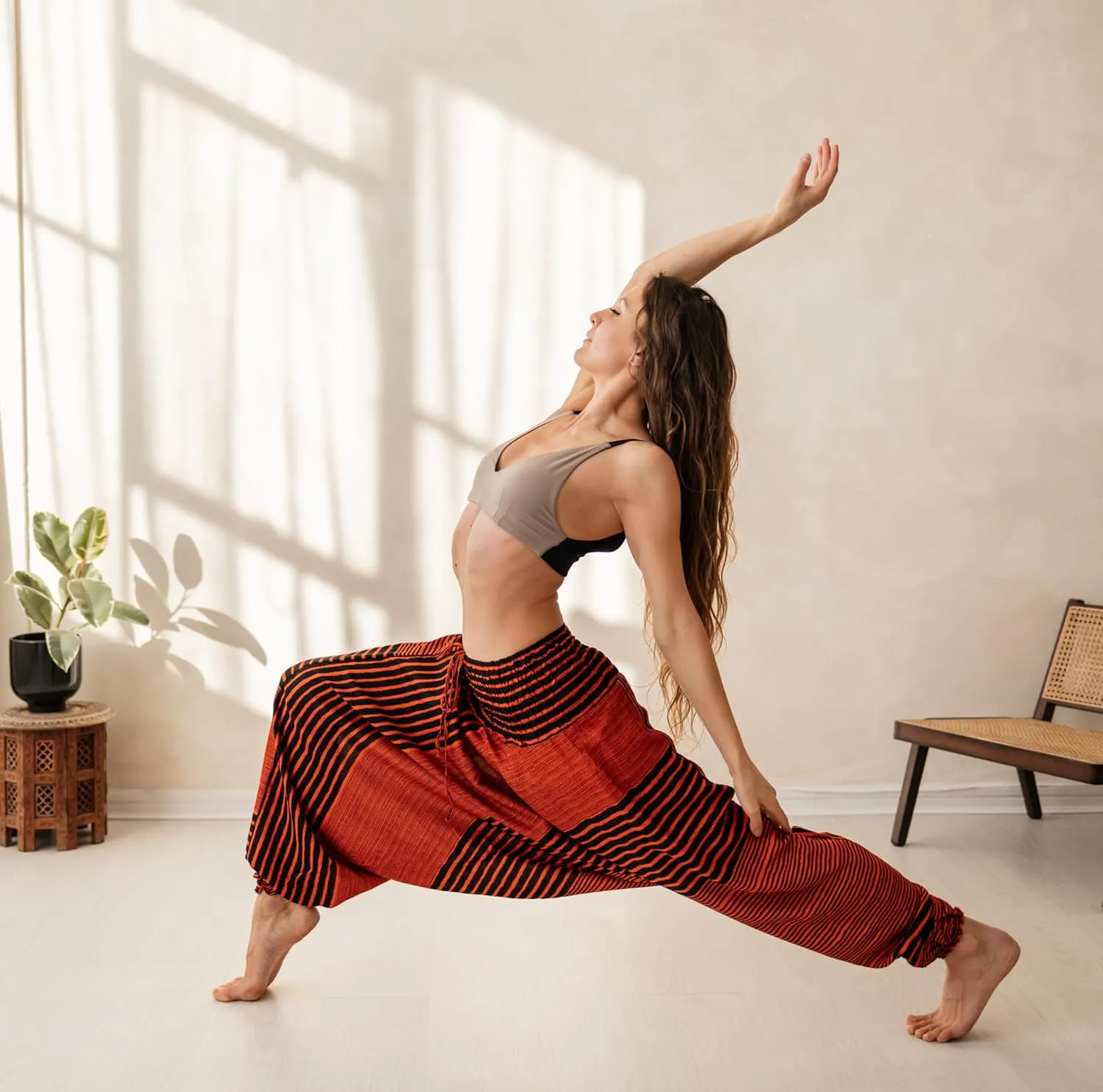 B BANGKOK PANTS Women's Harem Pants Jumpsuit Hippie Clothes