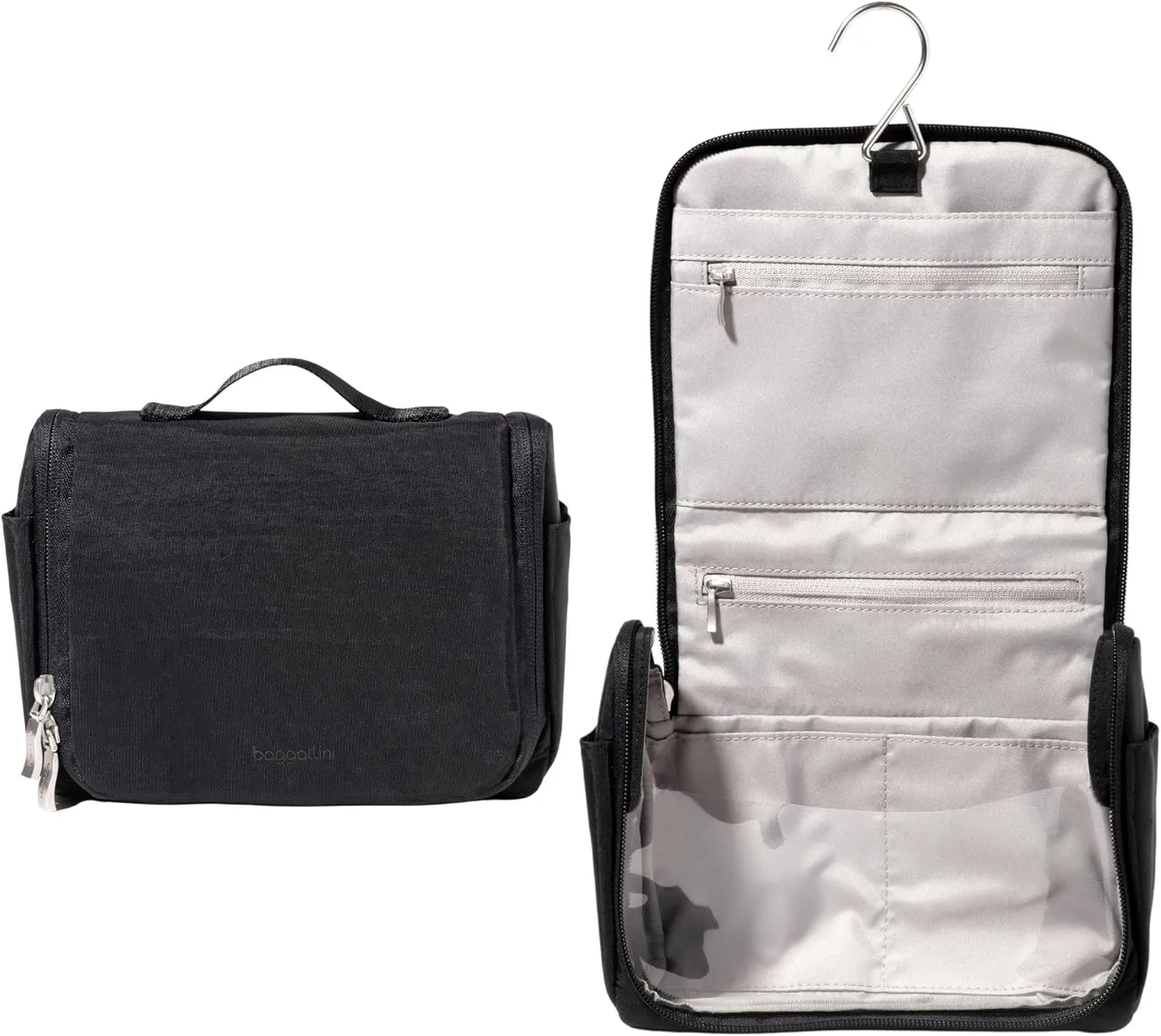 Baggallini Unisex's Small Toiletry Kit-Lightweight 5x8 Inch Makeup Bag Toiltery