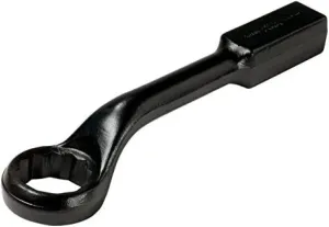 Bahco 315Z-1.1/8 1.1/8 Zoll Ring End Slogging Wrench Double Hex with 45 Degree Offset Head, Black