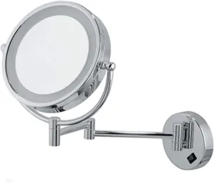 Bathroom Vanity Mirrors Bathroom Mirrors Wall Mounted with Lights， Wall Mounted Makeup Mirror -5X Magnification 8.5''