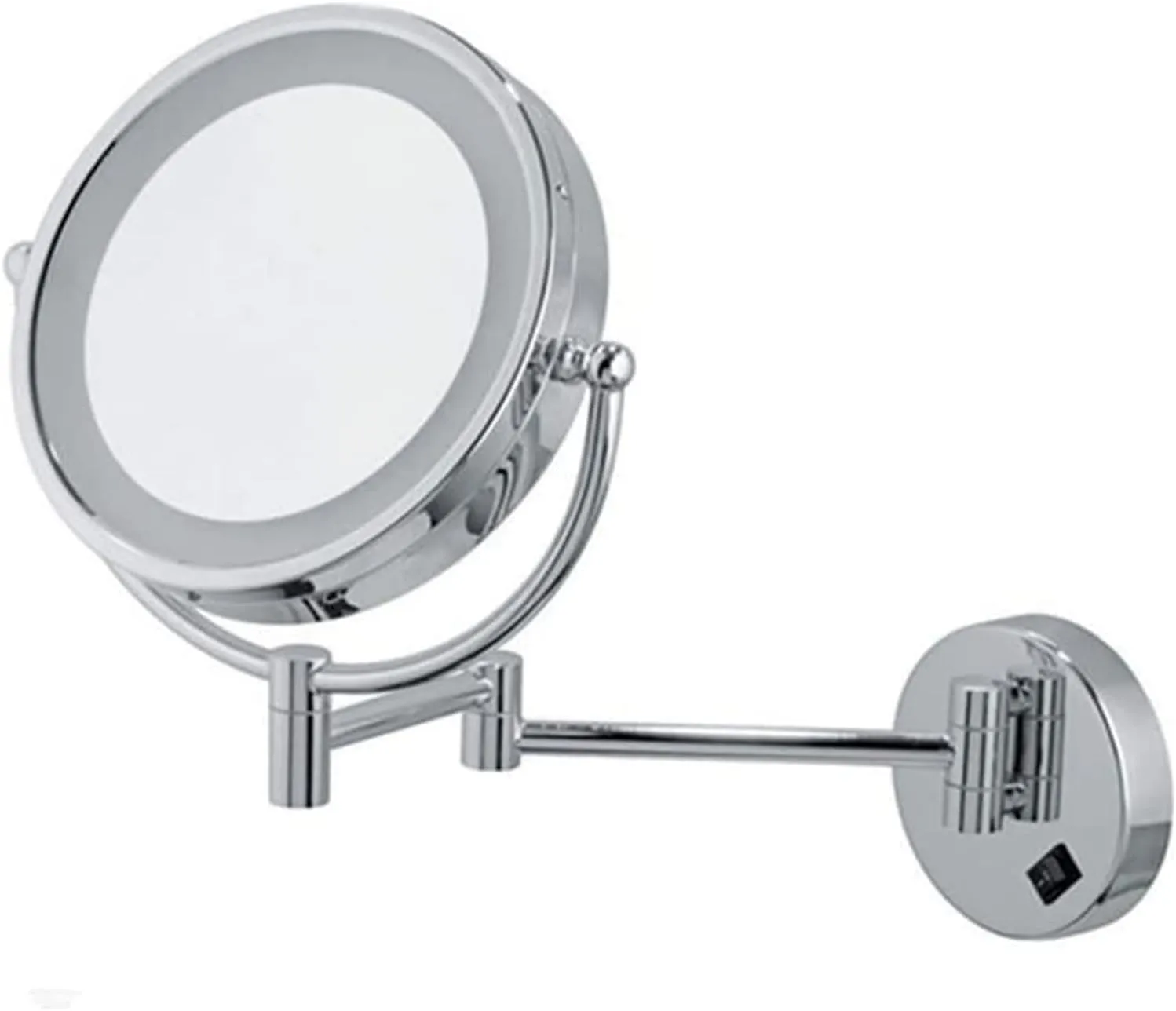 Bathroom Vanity Mirrors Bathroom Mirrors Wall Mounted with Lights， Wall Mounted Makeup Mirror -5X Magnification 8.5''