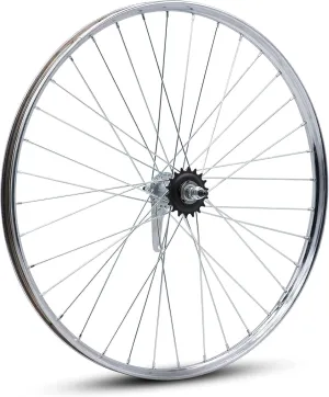 BBR Tuning Heavy Duty 12 Gauge 26Inch x 1.25 Inch Rear Bike Rim - Bicycle Wheel - Mountain Bicicleta - Coaster Brake - Silver