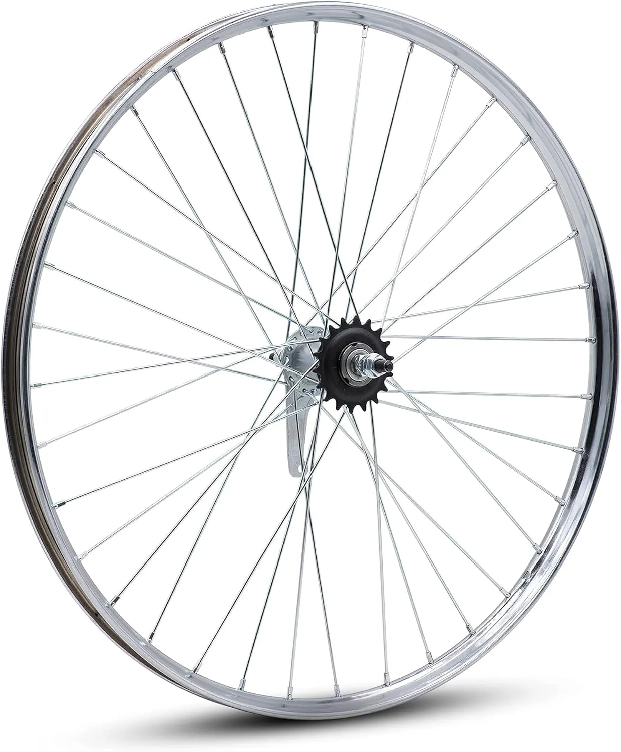 BBR Tuning Heavy Duty 12 Gauge 26Inch x 1.25 Inch Rear Bike Rim - Bicycle Wheel - Mountain Bicicleta - Coaster Brake - Silver