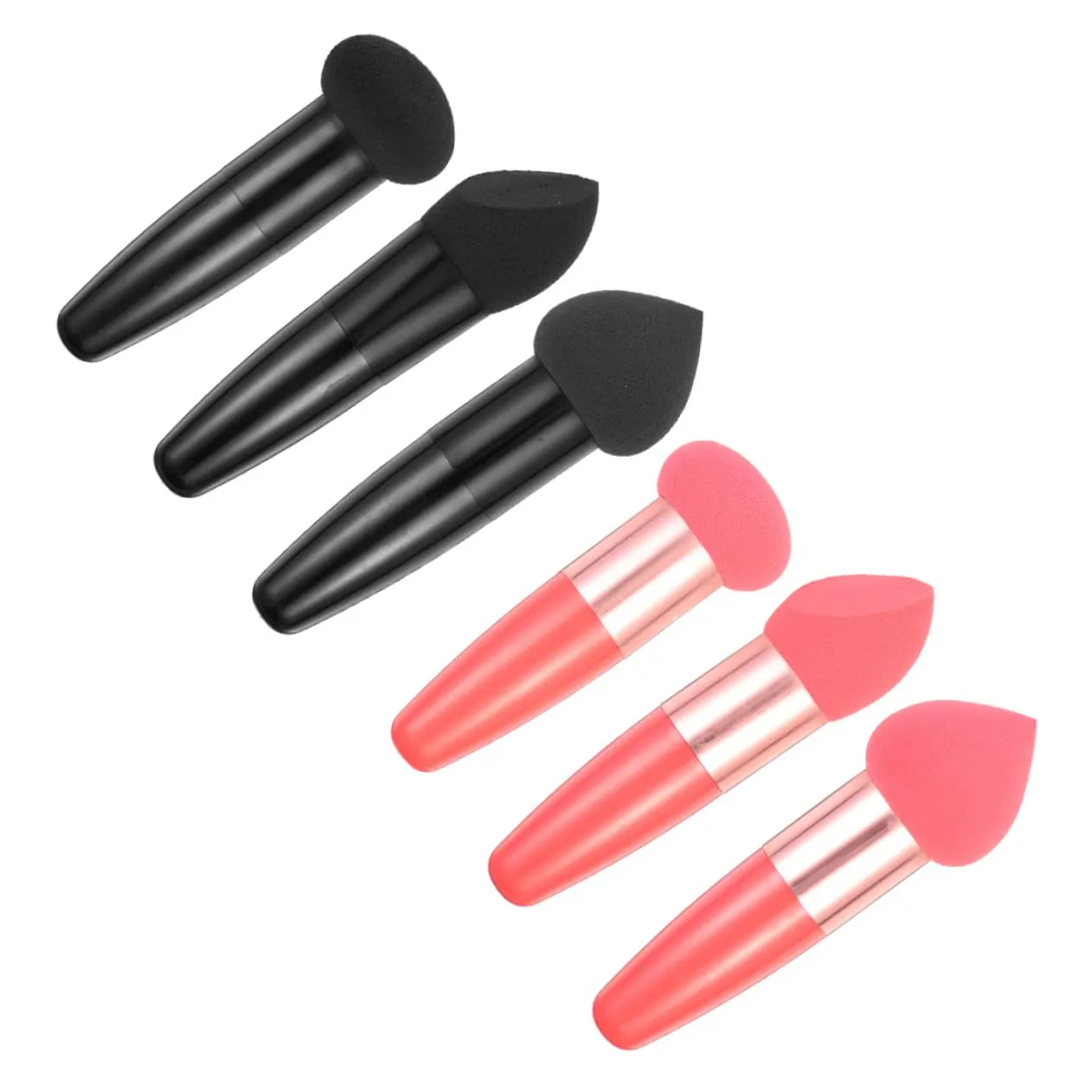 Beaupretty 24pcs Makeup Sponge Pens for Foundation Application Portable Beauty Tools Comfortable Handle for Precise Makeup Areas Watermelon