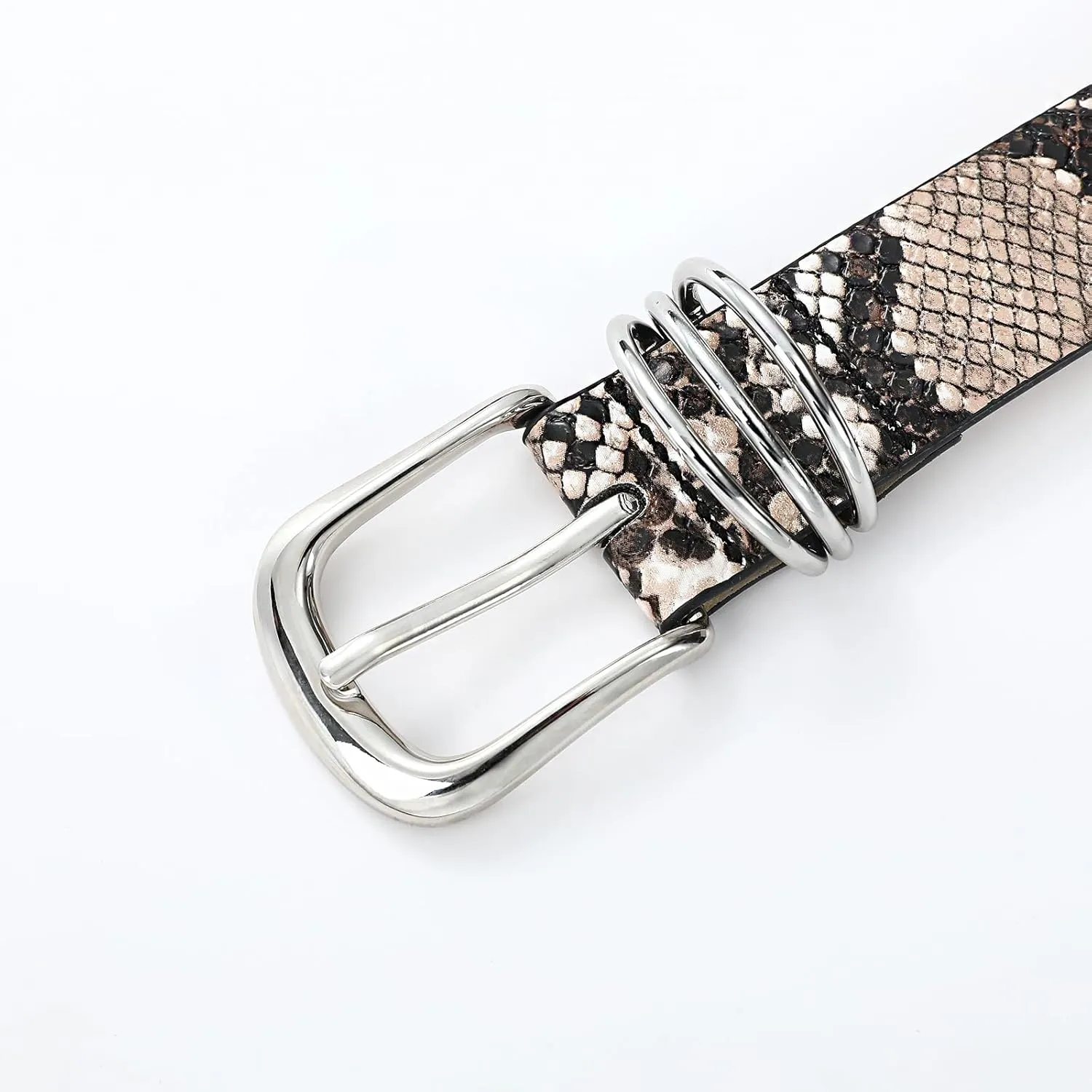 Belts for Women with Gold Buckle Faux Leather Belts Fashion Casual belts for jeans