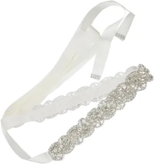 BESPORTBLE Silk Wedding Bridal Waistband with Crystal Embellishments Elegant Dress Accessory for Memorable Photo Shoots and Special Occasions Loved Ones