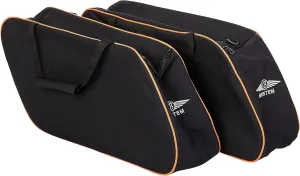 Bestem LGHD-GLIDE-SDL-R Hard Saddlebag Side Case Liners with Orange Piping for Harley Davidson Glide/Road King, Pair