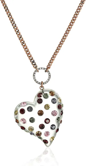 Betsey Johnson Heart Long Necklace