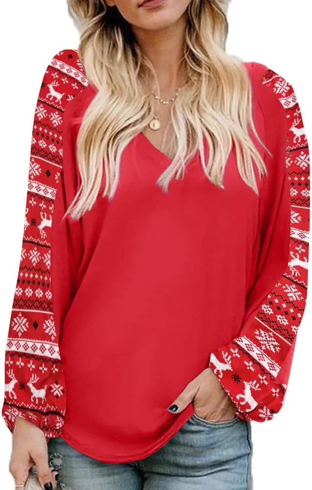 Beyove Boho Tops for Women Long Sleeve Fall Bohemian Casual Loose Fit Shirt Hippie Western Dressy Blouses