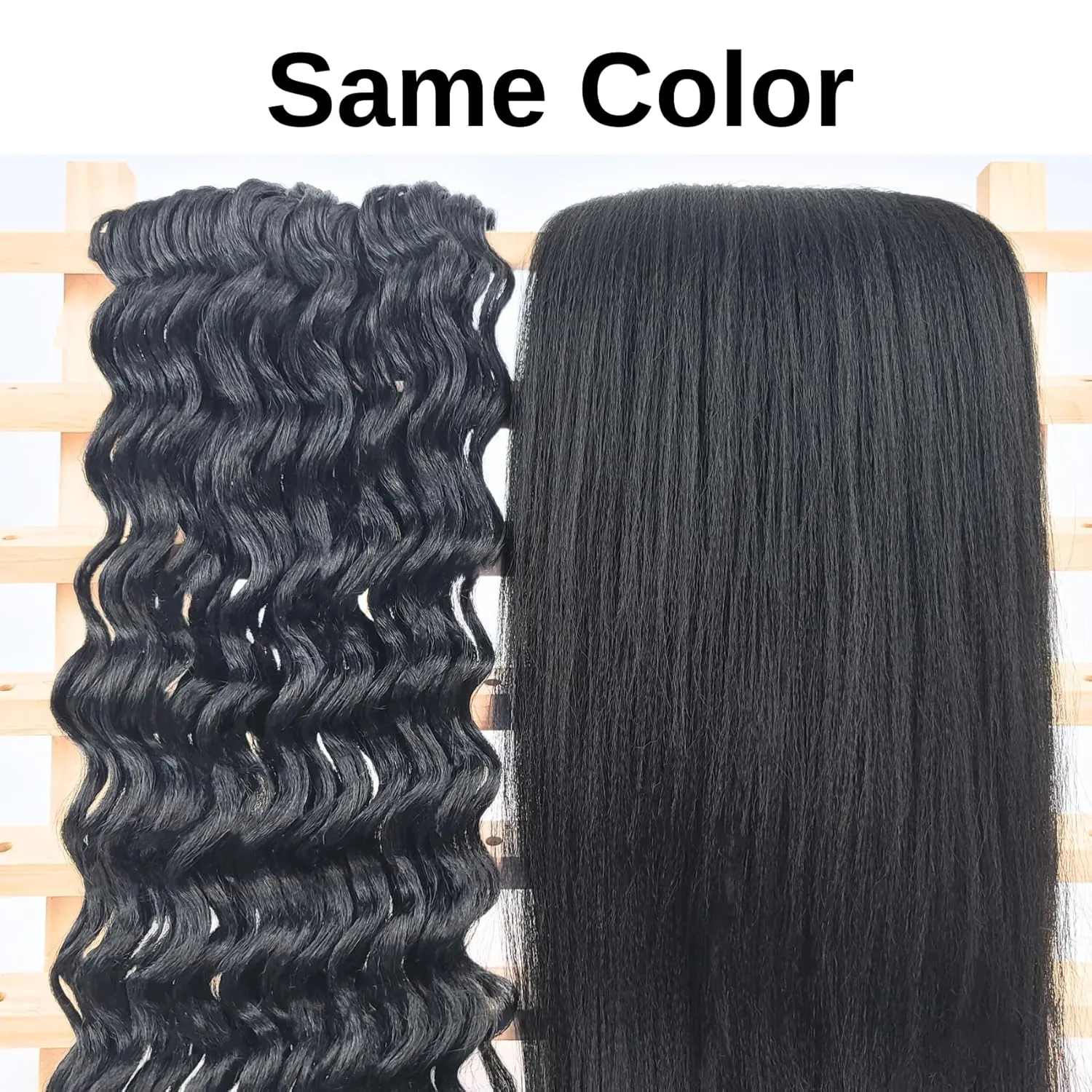 Black Braiding Hair Pre stretched Colored 1B Boho Hair for Braiding Hypoallergenic Crochet Boho Braids Ez Braid Knotless Synthetic Curls