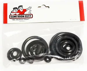 Black Pinball Rubber Ring Kit Compatible with KISS Pro Pinball Machine Stern