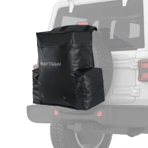 Black Sturdy PVC Made 23Gallon/88L Spare Tire Trash Bag, Suit for Trucks SUV Off-Road Outdoor&Camping & Tools Organizer