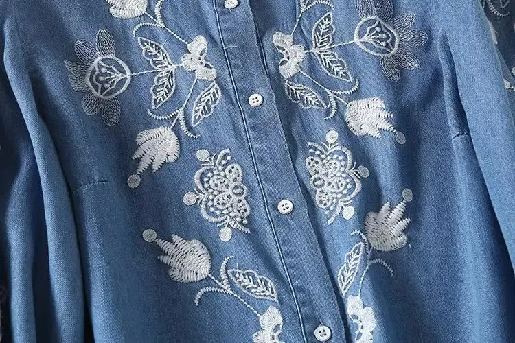 Blouse Local delivery Elena Denim Special edition