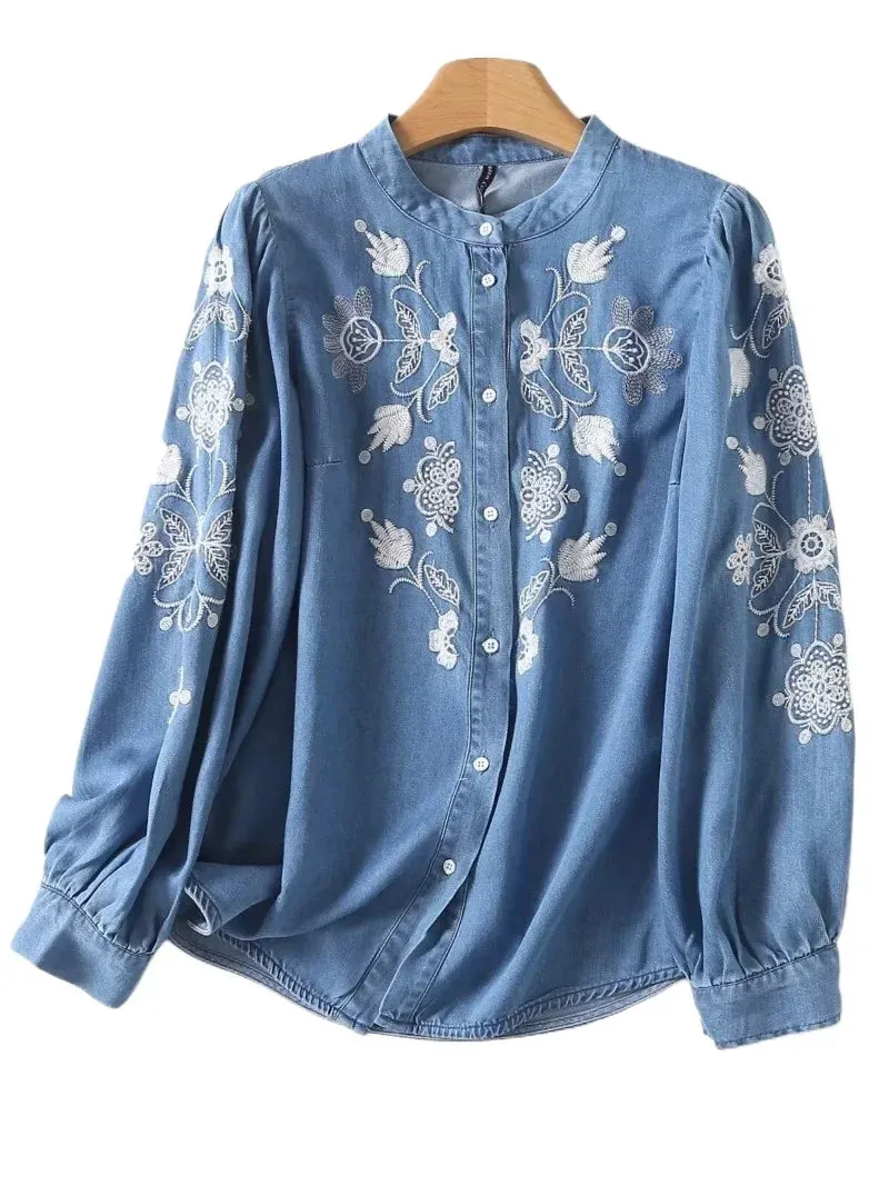 Blouse Local delivery Elena Denim Special edition
