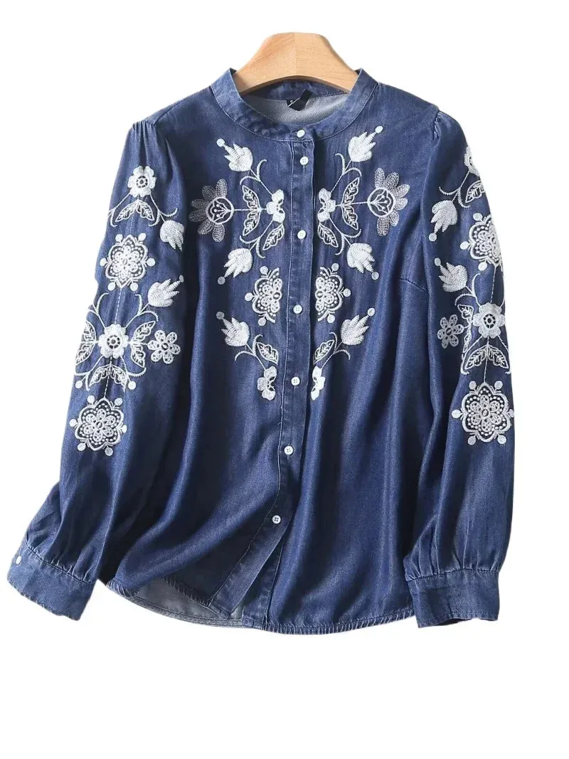 Blouse Local delivery Elena Denim Special edition