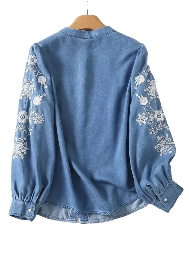 Blouse Local delivery Elena Denim Special edition