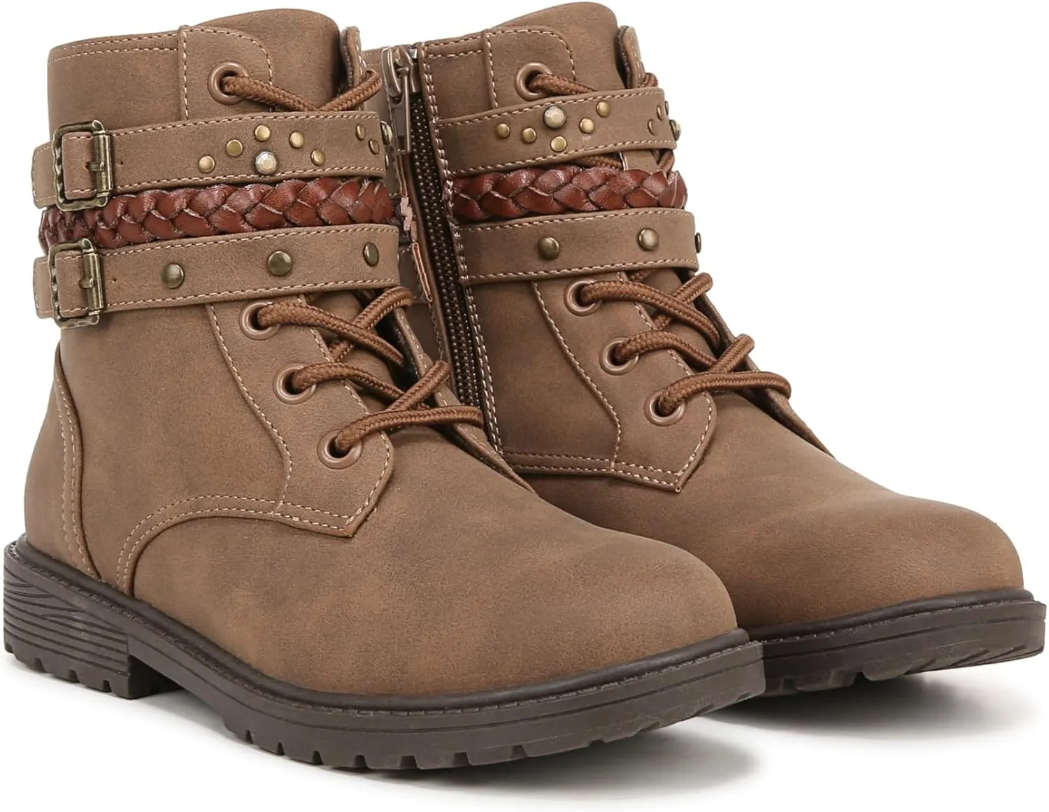Blowfish Malibu Girl's Rayana-ki Side Zip Combat Boot
