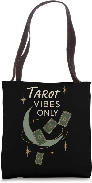Boho Tarot Reader Moon Phase Spiritual Vibes Celestial Tarot Tote Bag