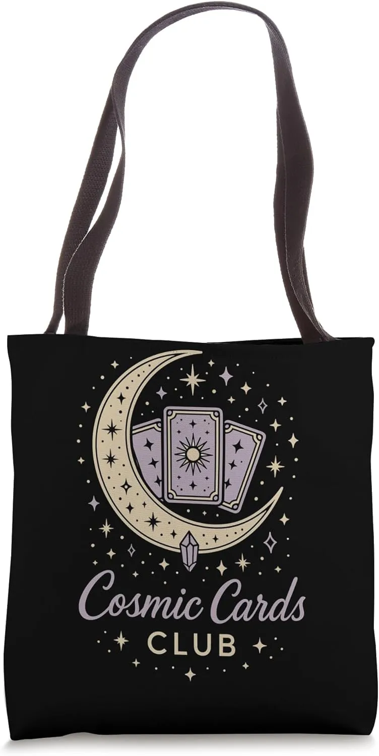Boho Tarot Reader Moon Phase Spiritual Vibes Celestial Tarot Tote Bag