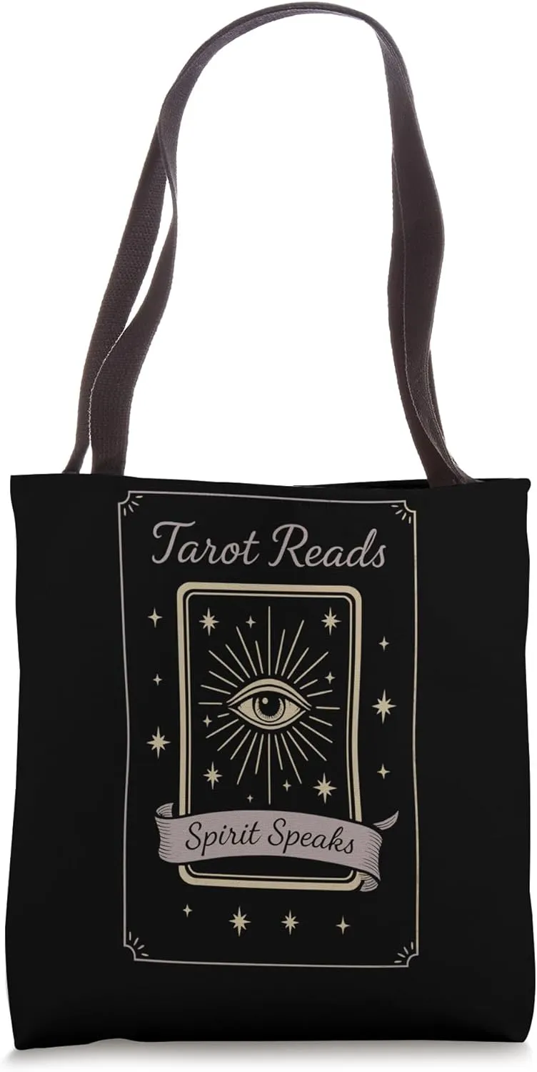 Boho Tarot Reader Moon Phase Spiritual Vibes Celestial Tarot Tote Bag