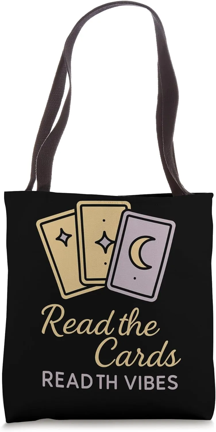 Boho Tarot Reader Moon Phase Spiritual Vibes Celestial Tarot Tote Bag