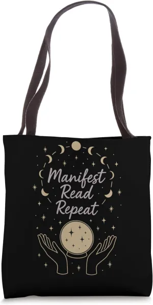 Boho Tarot Reader Moon Phase Spiritual Vibes Celestial Tarot Tote Bag