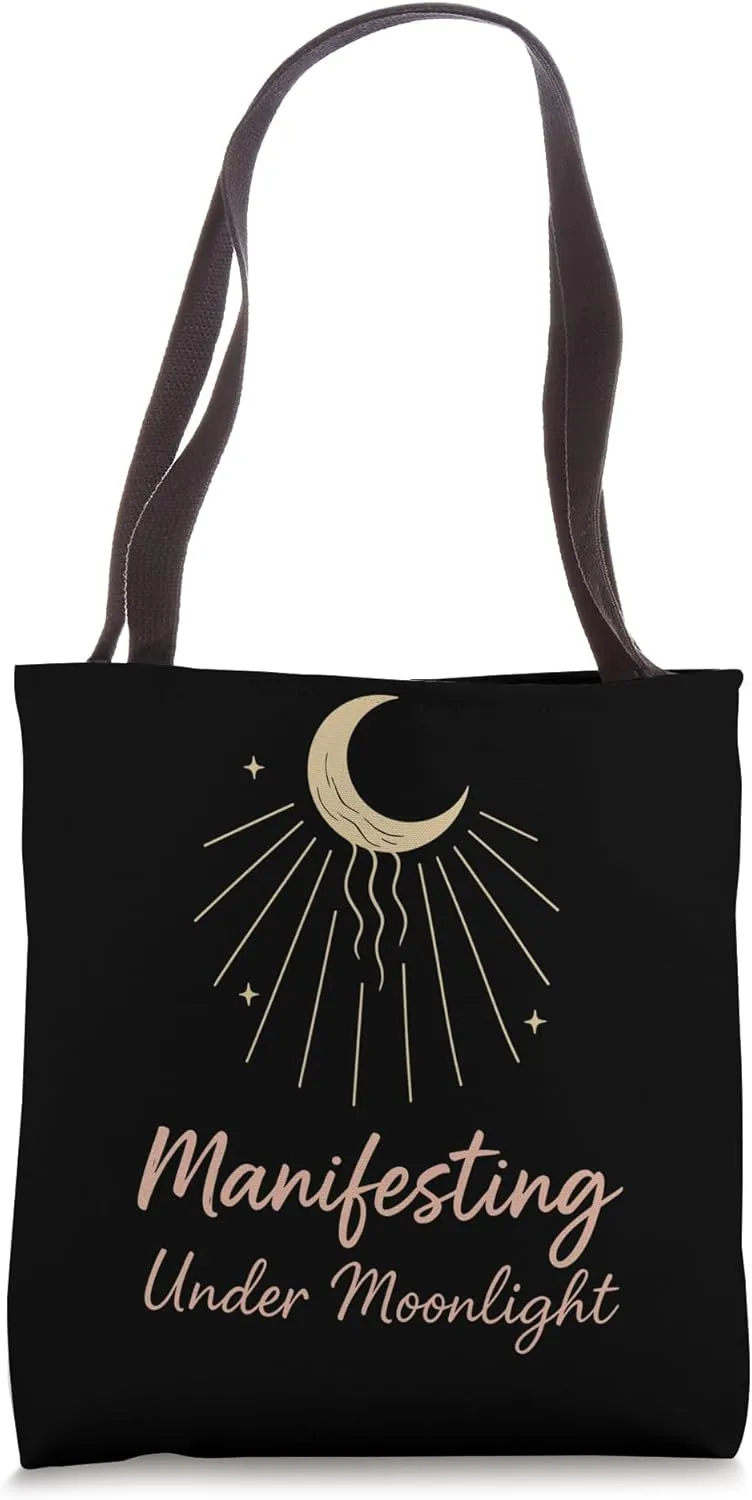 Boho Tarot Reader Moon Phase Spiritual Vibes Celestial Tarot Tote Bag