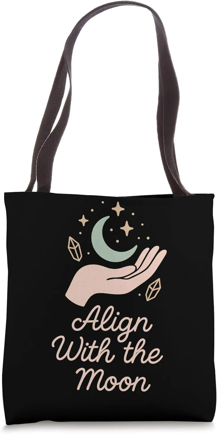 Boho Tarot Reader Moon Phase Spiritual Vibes Celestial Tarot Tote Bag