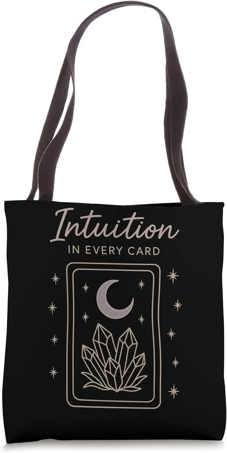 Boho Tarot Reader Moon Phase Spiritual Vibes Celestial Tarot Tote Bag