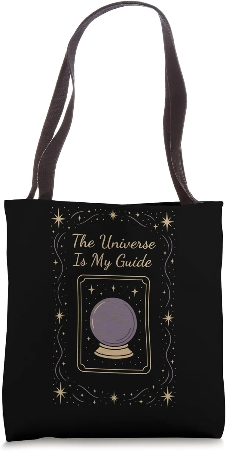 Boho Tarot Reader Moon Phase Spiritual Vibes Celestial Tarot Tote Bag
