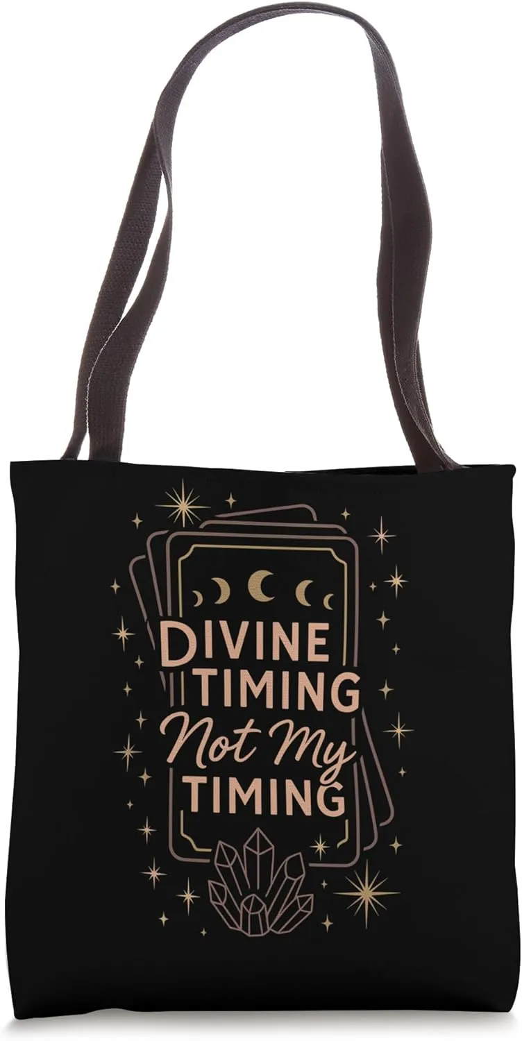 Boho Tarot Reader Moon Phase Spiritual Vibes Celestial Tarot Tote Bag
