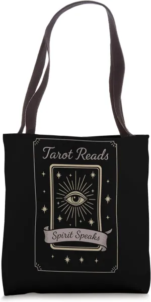 Boho Tarot Reader Moon Phase Spiritual Vibes Celestial Tarot Tote Bag
