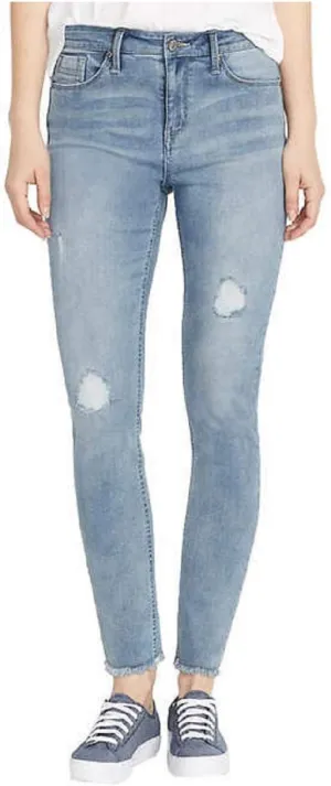 Buffalo David Bitton Ladies' Jess Rip and Repair Jean (Light Blue, 14/34)