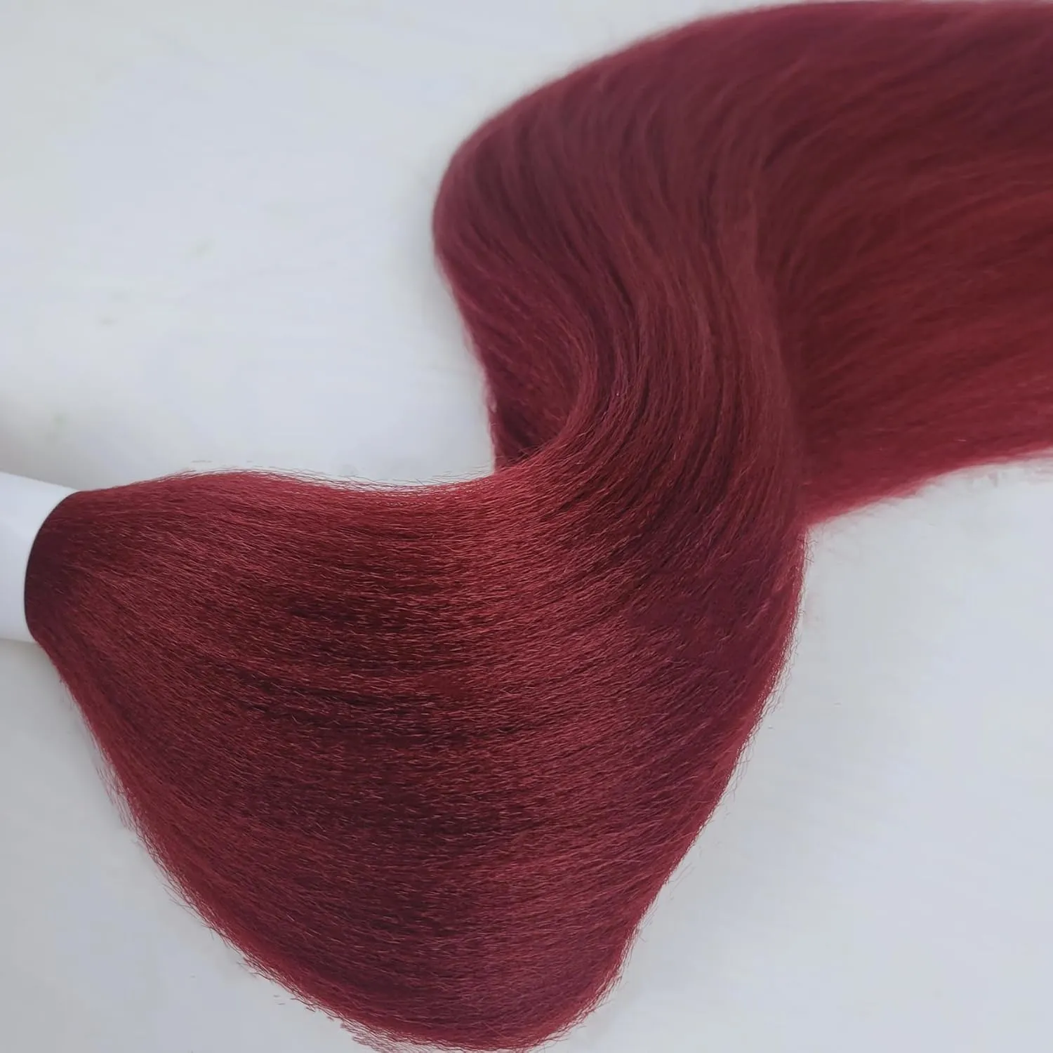 Burgundy Braiding Hair Pre Stretched Dark Red Boho Hair for Braiding Prestretched ez Braid Crochet Curly Deep Wave Braids Knotless Synthetic Boho Braids