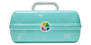 Caboodles Women's On-The-Go Girl, Seafoam Marble, 13.38x8.88x6.5 Inch (Pack of 1)