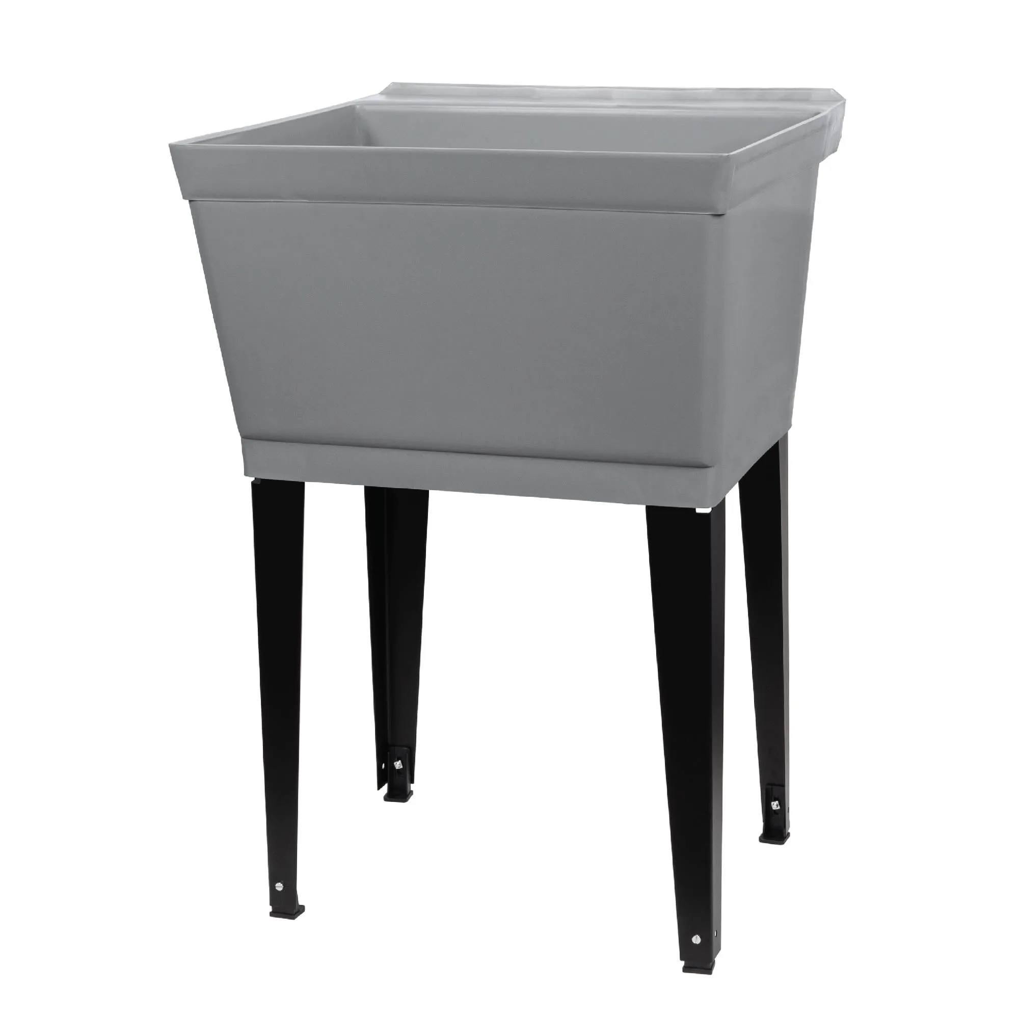 Cambridge Resources Grey Freestanding Utility Tub with Drain