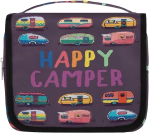 Camping Car Hanging Toiletry Bag for Women Man, Cartoon Recreational Vehicle Portable Travel Makeup Bag Water Resistant Travel Bag Organizer Toiletries Bag for Cosmetics Essentials Accessories
