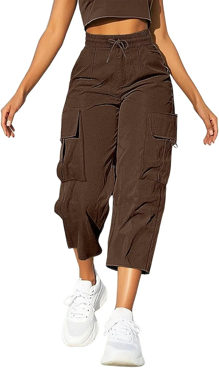 Capri Pants for Women Palazzo Lounge Pants Summer Dandelion Graphic Cropped Cotton Linen Comfy Baggy Trousers