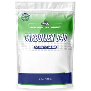Carbomer 940 Powder | Thickener, Viscosity Enhancer, Stabilizer for Gels, Cream, Lotions, Hydrogel mask – 2 Kg / 70.55 Oz