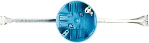 Carlon B620HG-UPC Ceiling Fan Box, New Work, 4-Inch Diameter by 2-1/4-Inch Depth, Blue