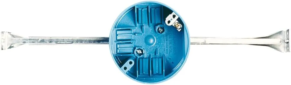 Carlon B620HG-UPC Ceiling Fan Box, New Work, 4-Inch Diameter by 2-1/4-Inch Depth, Blue