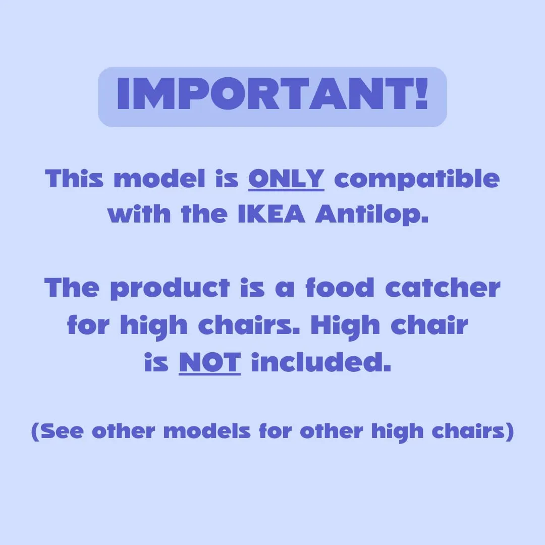 CATCHY -Food Catcher-Compatible with IKEA Antilop High Chair   11 Other High Chairs- Highchair Sold Separately -Baby & Toddler Food & Mess Catcher-Premium Linen Inspired - Under High Chair Accessory