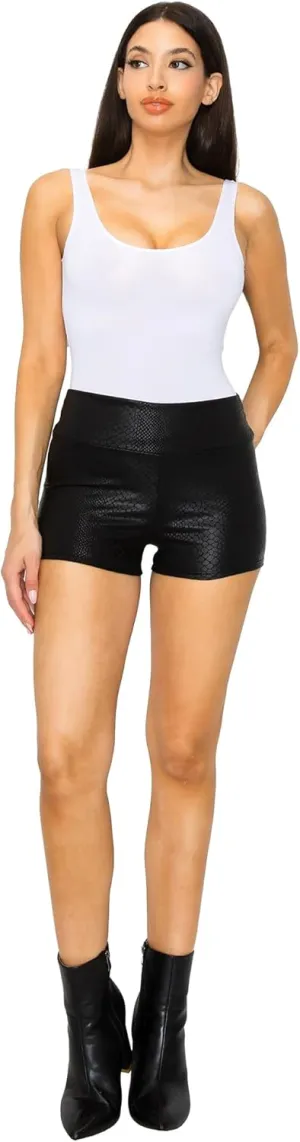 Cemi Ceri Women's J2 Love Faux Leather Shorts